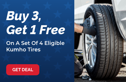 Buy 3 Get 1 Free on Kumho TIres